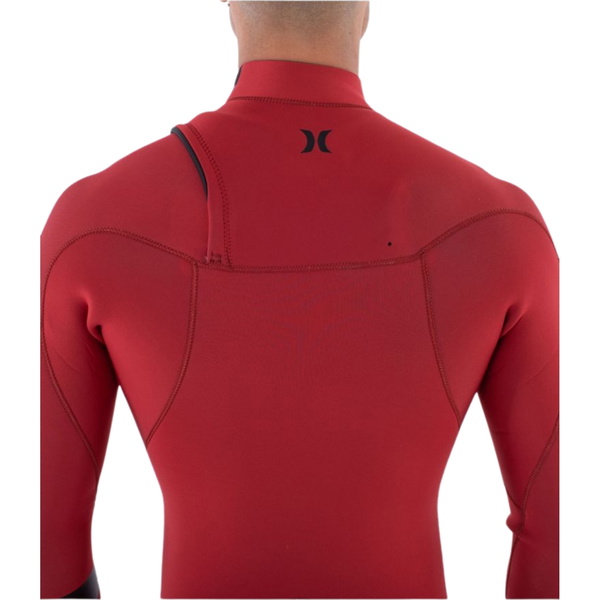 2025 Hurley Mens Air 4/3mm Chest Zip Wetsuit MFS0013413 - American Beauty
